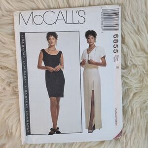 McCall's Vintage Lida Baday Dress Sewing Pattern 6855